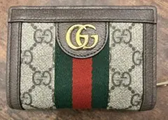 【美品】Gucci GGモノグラム 二つ折り財布コメント欄確認‼️