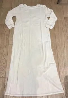 niko and ... ホワイト ロングカットソーワンピース