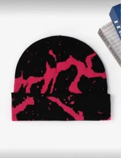 【新品】ビーニー ニット帽 帽子 ストリート y2k グランジ 海外 ブラック