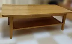 北欧風　ココ センターテーブル（木製）収納棚/引き出し付き 　ローテーブルのサムネイル