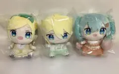 初音ミク Citrus Miku フリューくじ D賞 ぬいぐるみマスコット3点