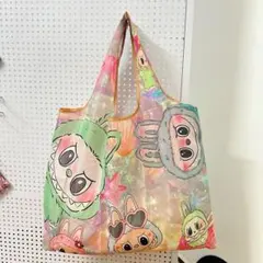 新品　LABUBU ショッピングバッグ　大容量　エコバッグ 軽量　コンパクトのサムネイル
