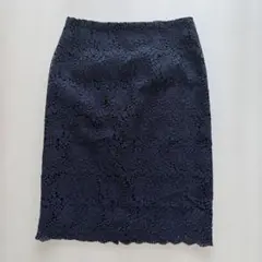 NATURAL BEAUTY BASIC フラワーレースタイトスカート