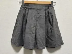 キュロット　グレー　キッズ　スカート