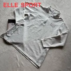 ELLESPORT美品 トップス ハーフジップ トレーナー ロゴ XL 八