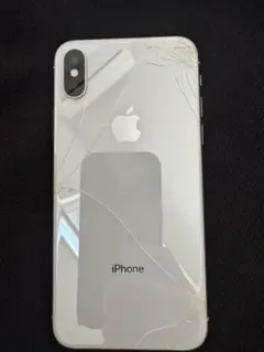 iPhoneX 本体　ホワイト　ヒビあり　256㎇ スマホ　iPhone