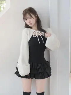 Darich ティアードフリルミニワンピース