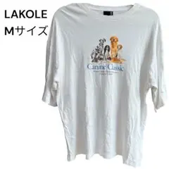 LAKOLE ドッグ グラフィック Tシャツ