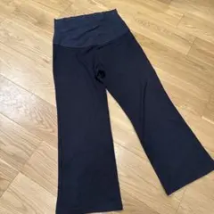 リブパンツ　リブ編み　マタニティパンツ　レギンス　無印　MUJI ワイドパンツ