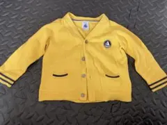 極美品　プチバトー　カーディガン　一歳用　74cm