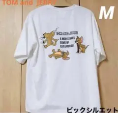 TOM and JERRY バックプリントTシャツ　Mサイズ　オーバーサイズのサムネイル