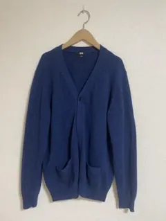 UNIQLO/ブルー/ニットカーディガン/L