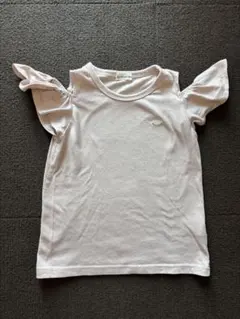 最終値下済: 子供服 ブランシェス Tシャツ 薄ピンク 肩開き 130cm