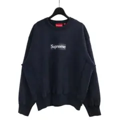 Supreme Washed Box Logo Crewneck Black