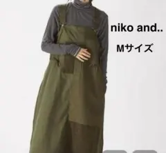 niko and...リメイク風ジャンパースカート M カーキ
