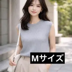 サマーニット　ノースリーブニット　M