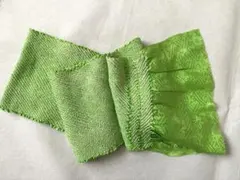 グリーン 帯揚げ 総絞り