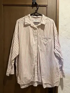 《days》アソートBIGシャツ　アイボリー×ストライプ