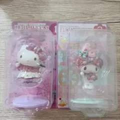 【サンリオ】【匿名配送】happyくじフィギュア賞（ハローキティ、マイメロ）