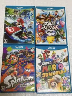 ⭐️24時間以内発送⭐️ WiiUソフトまとめ売り　4本セット スマブラ　マリカー