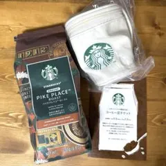 スターバックス　福袋　コーヒー、コーヒー豆チケット、カップポーチ