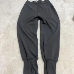 アンティカグレー トレーニングパンツ リブ付き裾