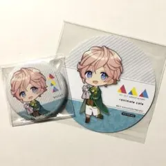 A3！/エーアニ★アニメイトカフェ/アニカフェ★缶バッジ＋コースター★向坂椋