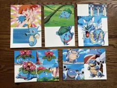昔懐かしい！　アニメポケモン ポストカード 5枚セット