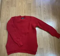 journal standard 赤 長袖 ニットセーター