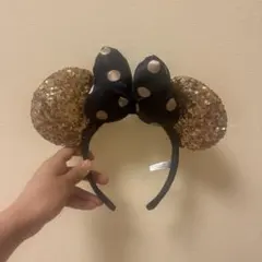 ミニーマウス風スパンコールカチューシャ