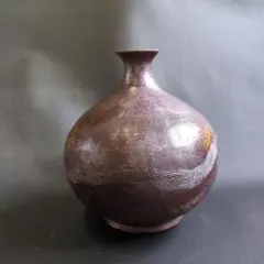 台湾 美術 陶芸 名工 郭明本 七彩 結晶釉 球瓶 花瓶 - メルカリ