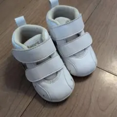アシックス　ホワイト ベビーシューズ 12.5cm