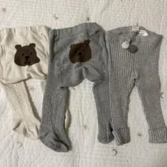 ベビータイツ 3枚セット クマ柄　GAP H&M