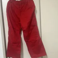 レッド ワークパンツ