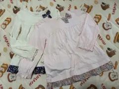 センスオブワンダー 小花柄長袖リボンTシャツのサムネイル