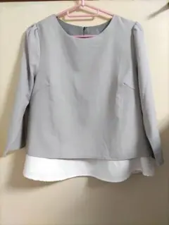 【タイムセール】666円→444円アクアガレージ　7分袖トップス