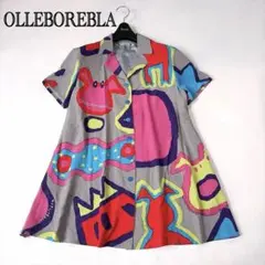OLLEBOREBLA アルベロベロ 総柄シャツ ぶたさん Aライン 日本製のサムネイル