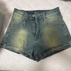 デニム ハイウエストショートパンツ S 雰囲気
