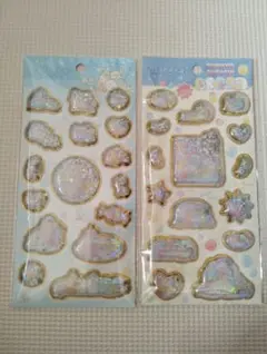 すみっコぐらしキラッとぷくぷくエアーシール　2点　未使用