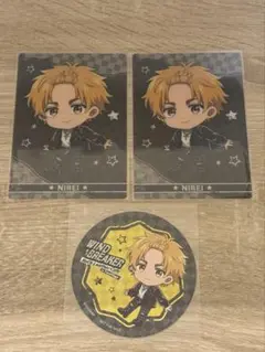 ウィンドブレーカー　ロックレザーカフェ　クリアカード　コースター　楡井秋彦