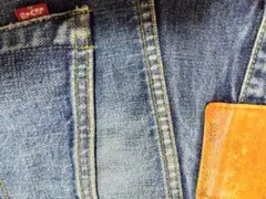 ⑩/10 Levi's503B ビッグＥ、赤耳、革パッチ、キレイな色落ちブルー