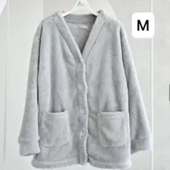 しまむら MUMU 福袋 ボアカーディガン ルームウェア グレー M