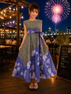 julia様お取り置き中　浴衣リメイクワンピース、テントワンピース julia様お取り置き中 浴衣リメイクワンピース、テントワンピース