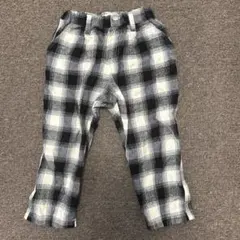 BREEZE チェック柄 ロングパンツ 105-115cm