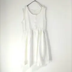 〈PETIT COCOON〉ノースリーブワンピース　薄手　裏地あり　М