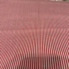 赤と白のストライプ綿生地48✖️40