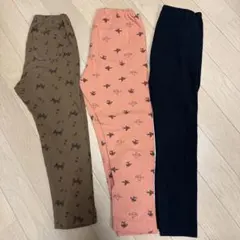 UNIQLO 10分丈レギンス3点セット　110㎝