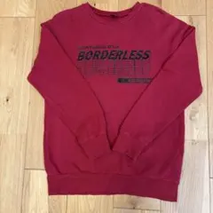 【RAD CUSTOM 】 メッセージトレーナー　レッド　150