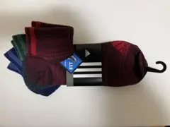 adidas スリーストライプ カラーソックス 3足組 26〜28cm
