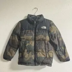 ノースフェイス ヌプシダウン130 迷彩　カモフラ柄　使用回数少なめ
